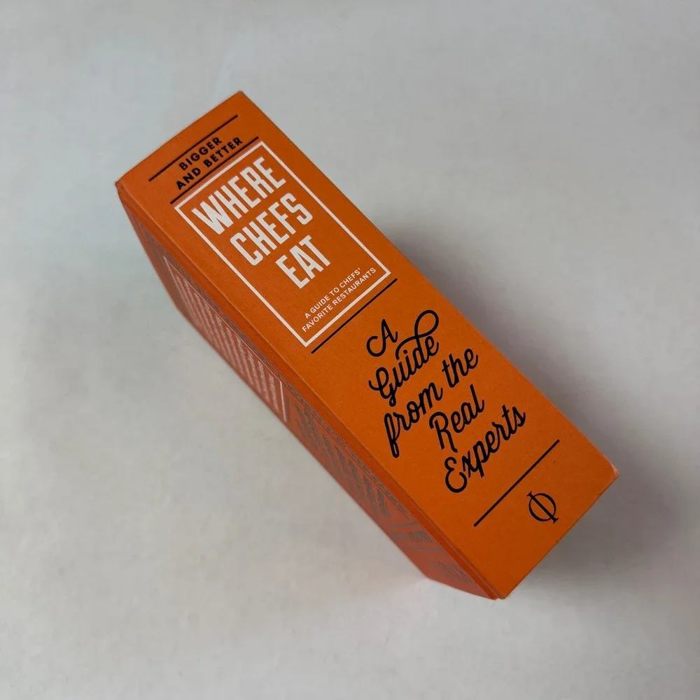 Where Chefs Eat Phaidon Guide To Chef Favorite Restaurants Hardcover 2015 Orange